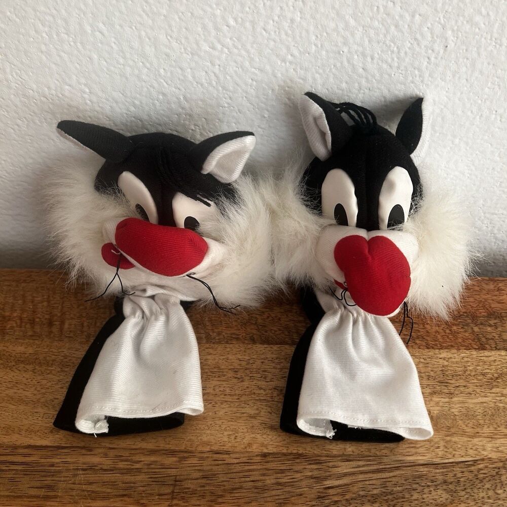 Vtg Looney Tunes Sylvester  Set Of 2 Country Clubbers Golf Club Cover Carousel